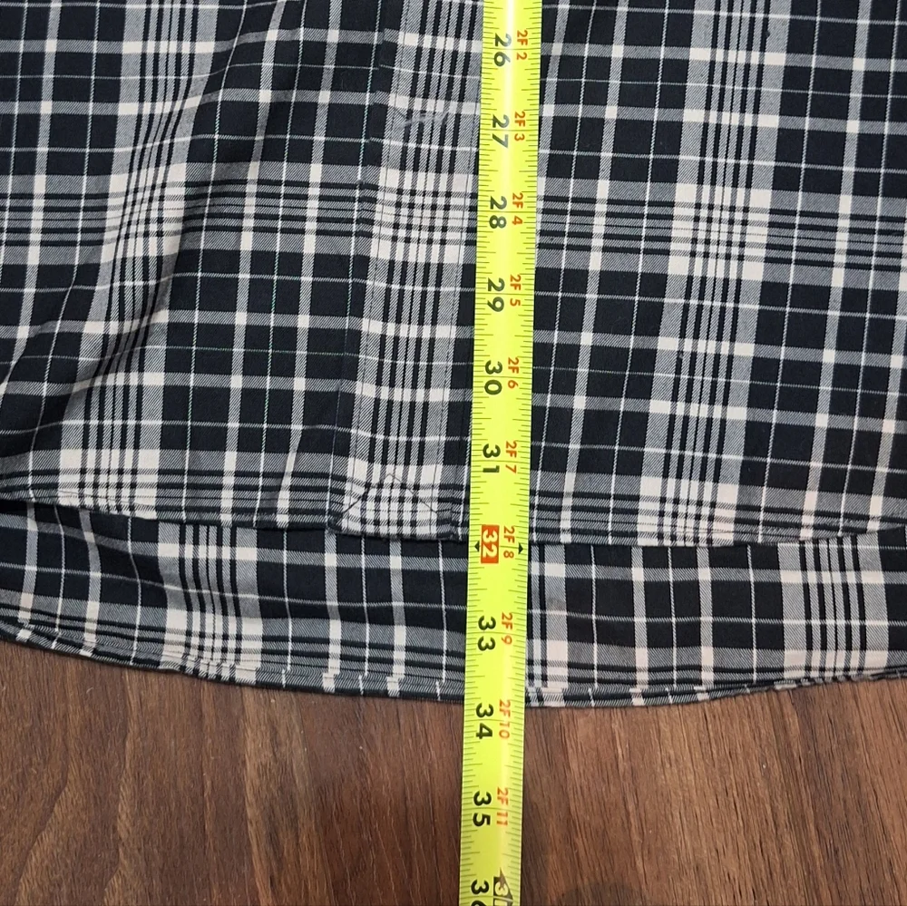 Ralph Lauren Mens‎ Blake Plaid Black Beige Size XL Long Sleeve Button Down Shirt - Picture 5 of 6